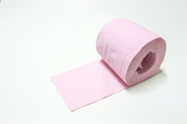 Rolle rosa Toilettenpapier - Foto, Bild
