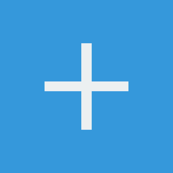 Plus Icon, su sfondo blu, contorno bianco, simbolo di grandi dimensioni
 - Vettoriali, immagini