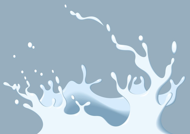 salpicadura de leche como fondo de comida muy agradable - Vector, Imagen