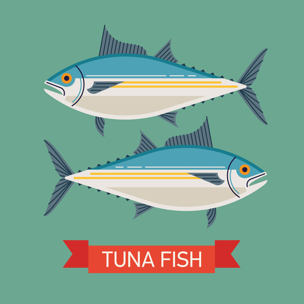 seafood design - tuna fish   - Wektor, obraz