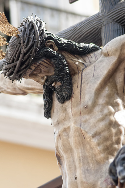 Holy Week in Seville, crucified the carreteria - Photo, Image