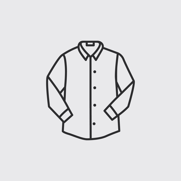 Shirt with long sleeves - Vector, Image