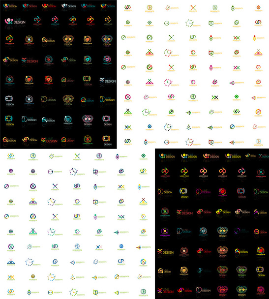 Enorme mega verzameling van abstracte logo 's - Vector, afbeelding