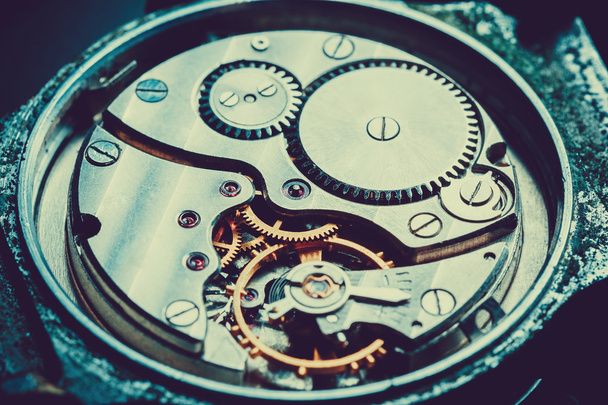 Mechanism antique vintage wrist watch - Zdjęcie, obraz