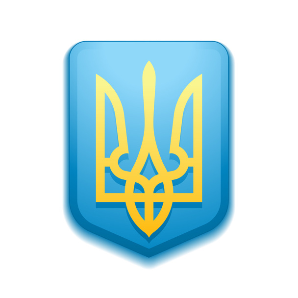 Znak Ukrajiny štít - Vektor, obrázek