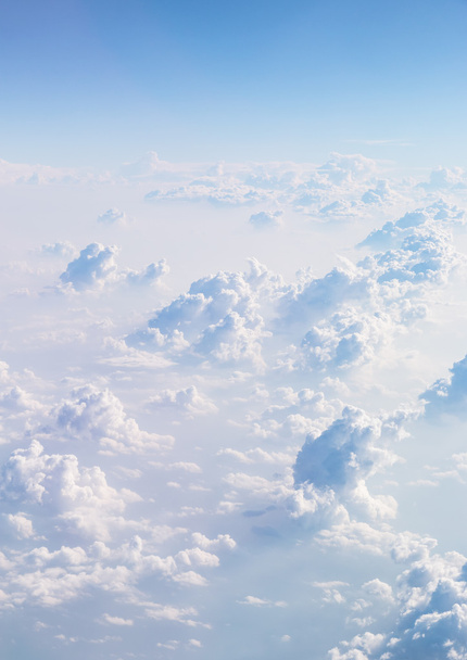 Cloudscape kék ég és fehér felhő - Fotó, kép