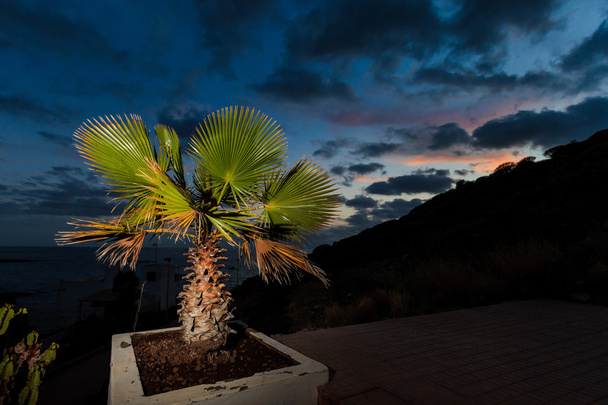Tenerife manzara - Costa Adeje günbatımı - Fotoğraf, Görsel