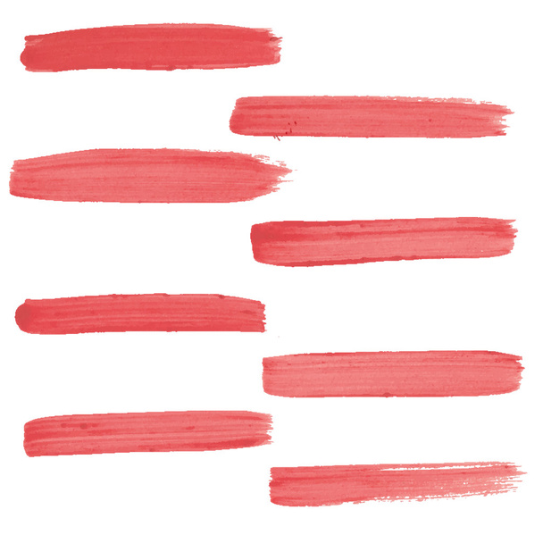 набір штрихів червоної гуаші
 - Вектор, зображення