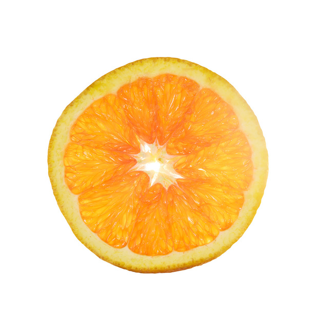 orange cut isolated on white - Foto, Imagen