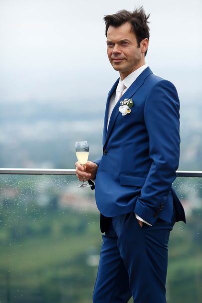 stylish luxury handsome businessman - 写真・画像