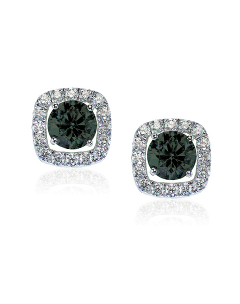 Black diamond and onyx Earrings - Photo, Image