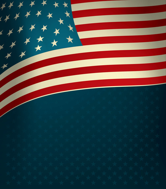 Flaga Stanów Zjednoczonych Ameryki - Wektor, obraz
