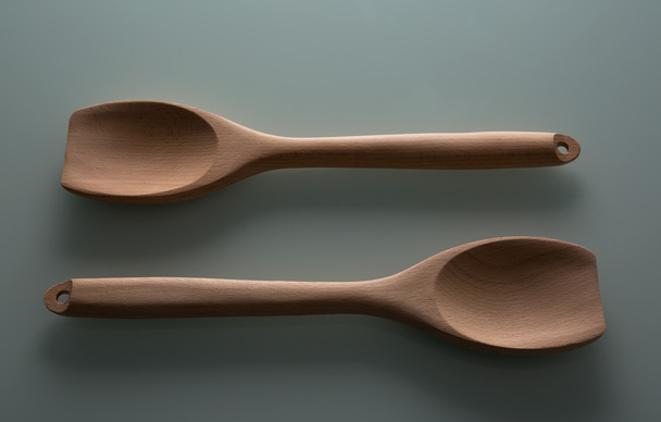 Wooden Spoon background - Photo, Image