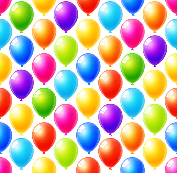 Modèle sans couture de fond de ballons colorés
 - Vecteur, image