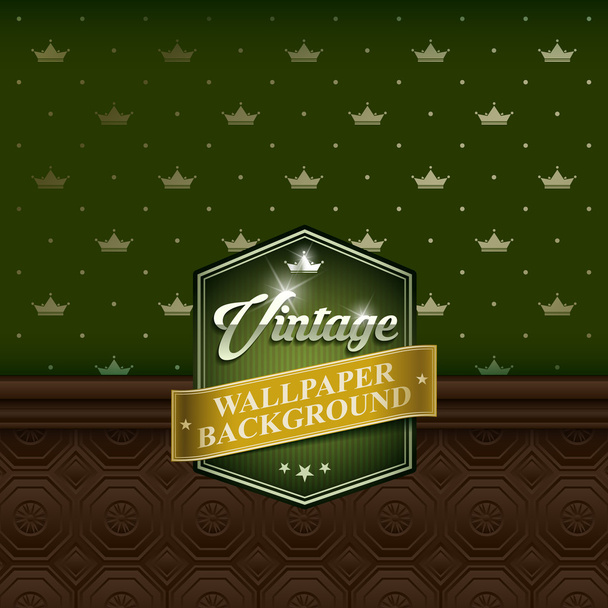 vintage wall background - Vector, imagen