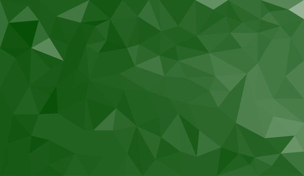 緑のグラデーションの抽象的なポリゴン背景 - ベクター画像