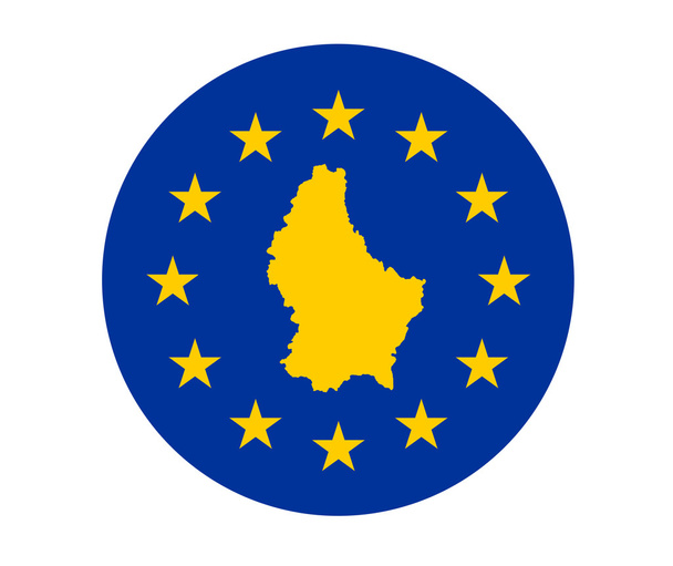 Lucembursko evropské vlajky - Fotografie, Obrázek
