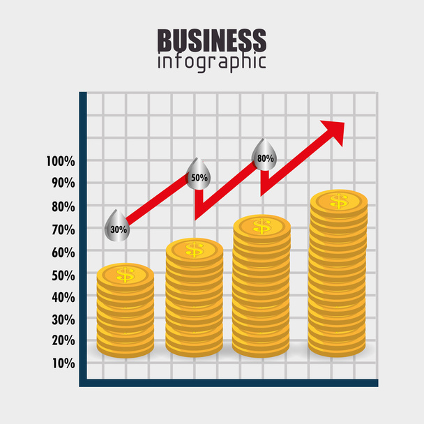 design de infográfico de negócios
 - Vetor, Imagem