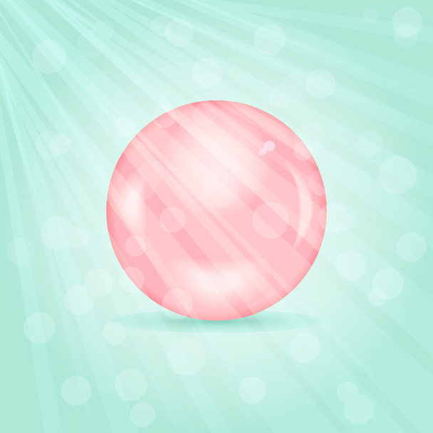 Realistic Pink Pearl - Vecteur, image