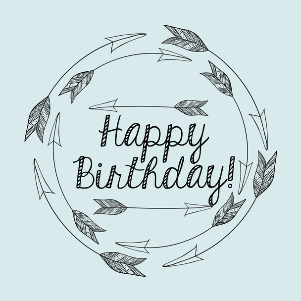 happy birthday  design - Вектор,изображение