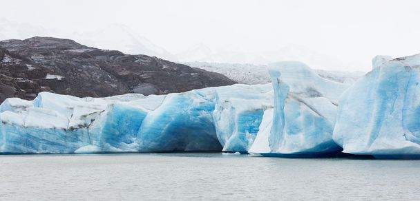 glaciar panorama gris
 - Foto, imagen