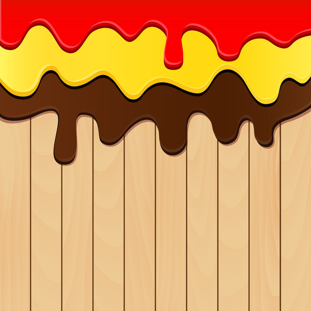 tablones de madera fondo - Vector, imagen