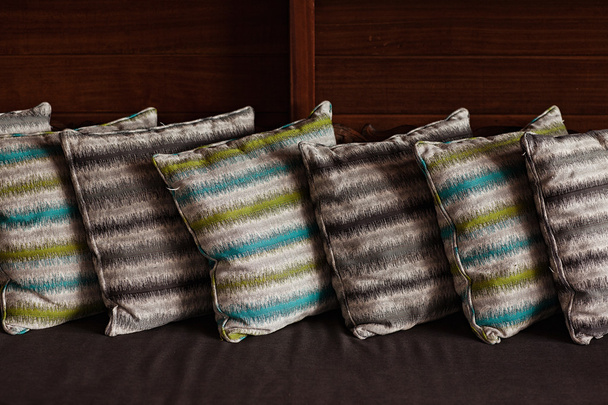 Decorative pillow natural Fabric. Balinese style - 写真・画像