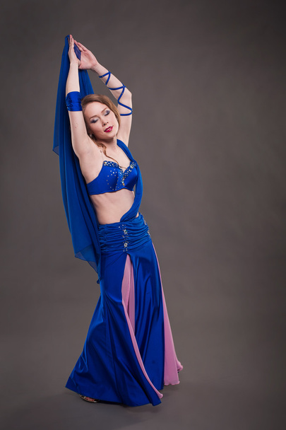 Kék tánc lány - Fotó, kép