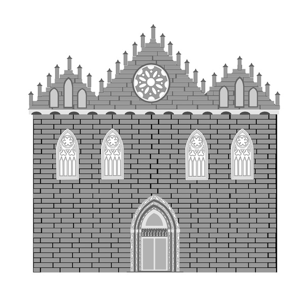Architektur im gotischen Stil - Vektor, Bild