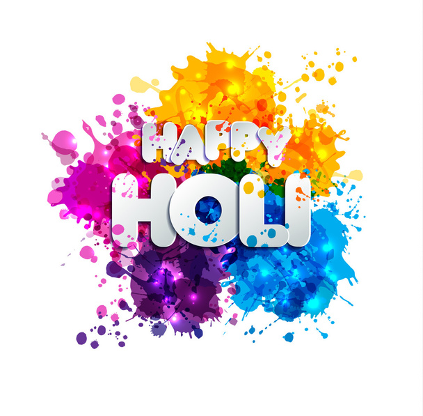 Holi spring festival of colors - Vector, Image