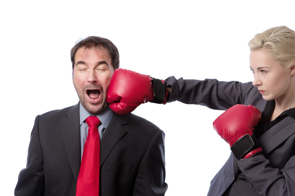 business man punch to the head - Photo, Image