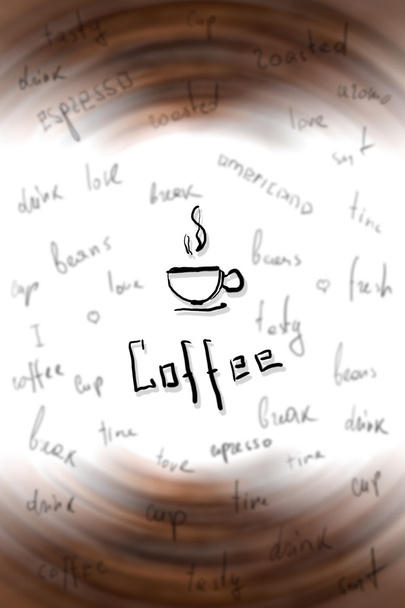 Kahve zamanı arka plan - Fotoğraf, Görsel