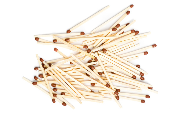Pile of unused matches - Foto, afbeelding