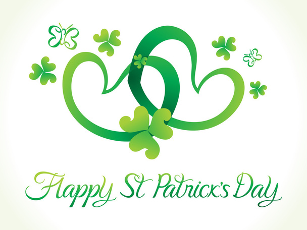 abstract artistic st patricks day heart - Vector, afbeelding