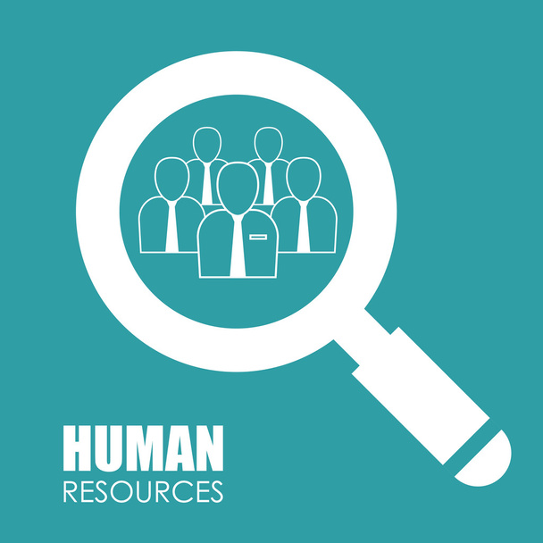 Human resources design - Vector, Image