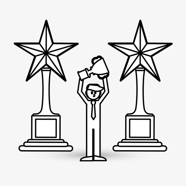 Diseño del icono del ganador
 - Vector, Imagen