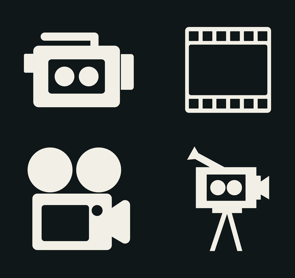 Video icon design - Vector, Image