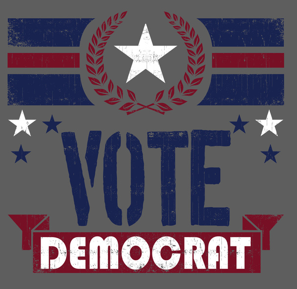 Vote campagne vote démocrate
 - Vecteur, image