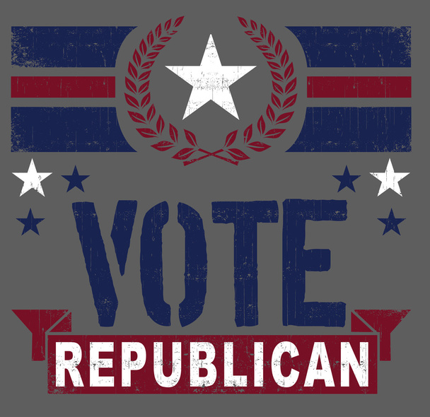 Voto na campanha eleitoral republicano
 - Vetor, Imagem