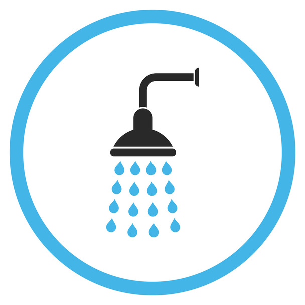 Shower Flat Vector Icon - Vektor, Bild