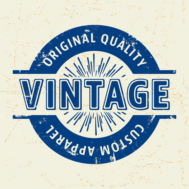 Custom vintage stamp - Vettoriali, immagini