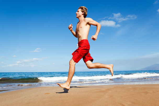 Runner on Beach - Фото, изображение