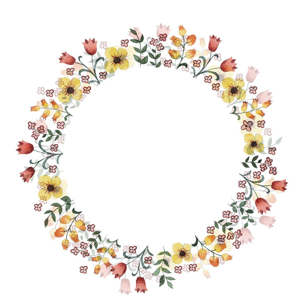 floral arrangement, watercolor, illustration - Photo, image