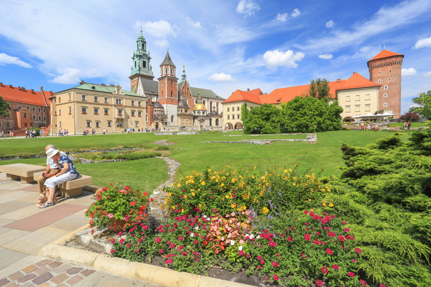 Cracovia - vista al castillo de Wawel
 - Foto, imagen