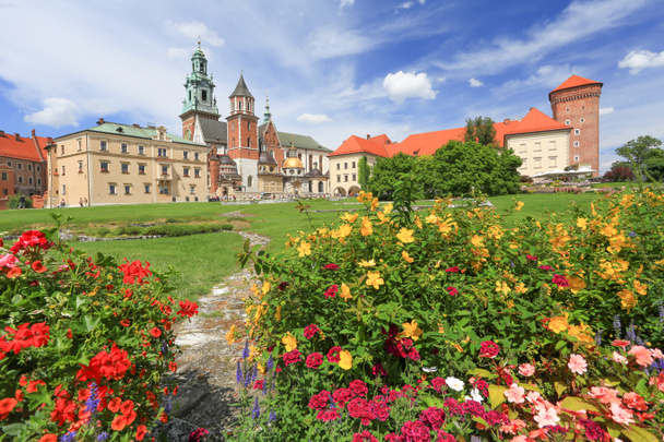 Blick auf ein Wawel-Schloss in Krakau, Polen - Foto, Bild