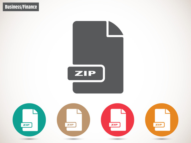 ZIP archive file extension . - Vector, afbeelding