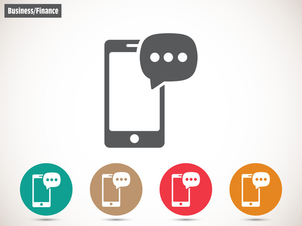 phone SMS icon  illustration - Vetor, Imagem