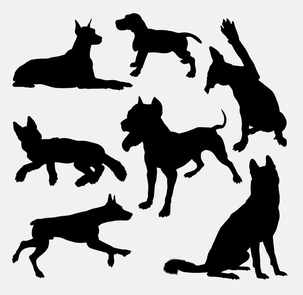 Hond huisdier dierlijke silhouet 17 - Vector, afbeelding