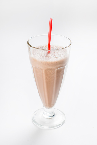 chocolate milkshake in glass - Foto, Imagen