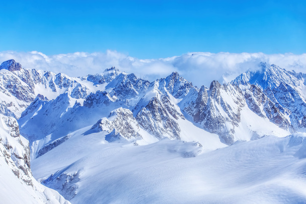 Alpy, widok z góry Mt. Titlis w Szwajcarii - Zdjęcie, obraz